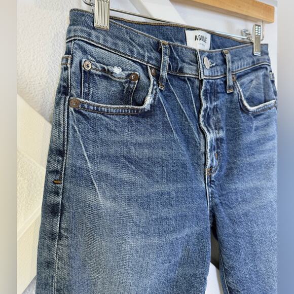 Agolde Toni Mid Rise Straight Jeans in Landmark Size 24 - Picture 4 of 12
